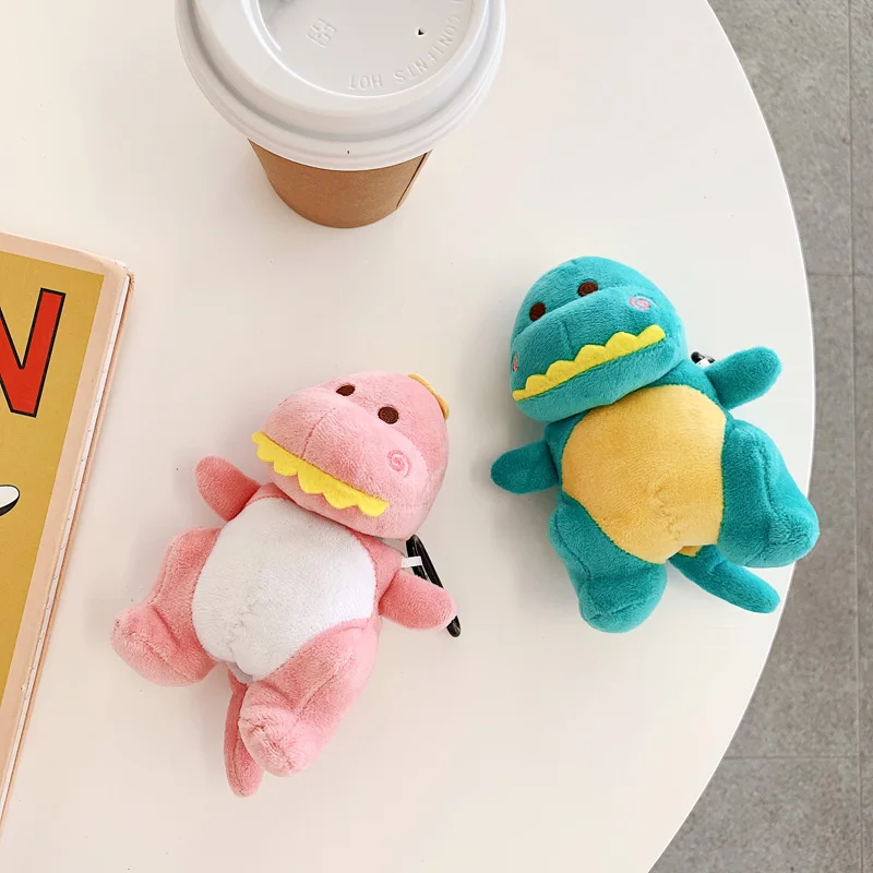 

Earphone-Case Cartoon Plush Dinosaur Protective-Cover for AirPods