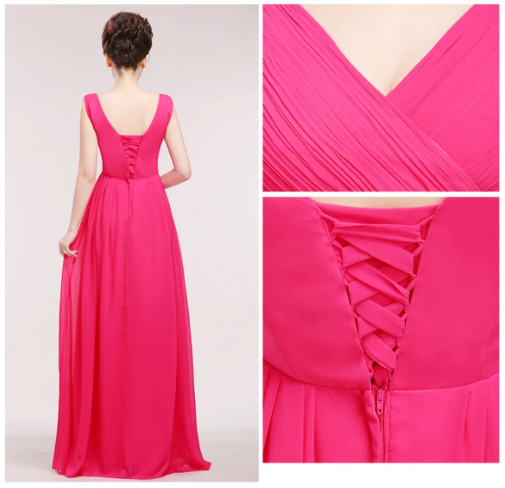 Женское длинное платье подружки невесты с v образным вырезом модель aline размер 8