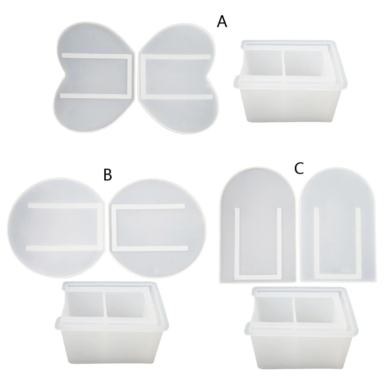 

Flower Vase Mold Make-up Brush Pen Holder Resin Mold Modern Contemporary Design Vase Resin Mold Decorative Bottles Mold