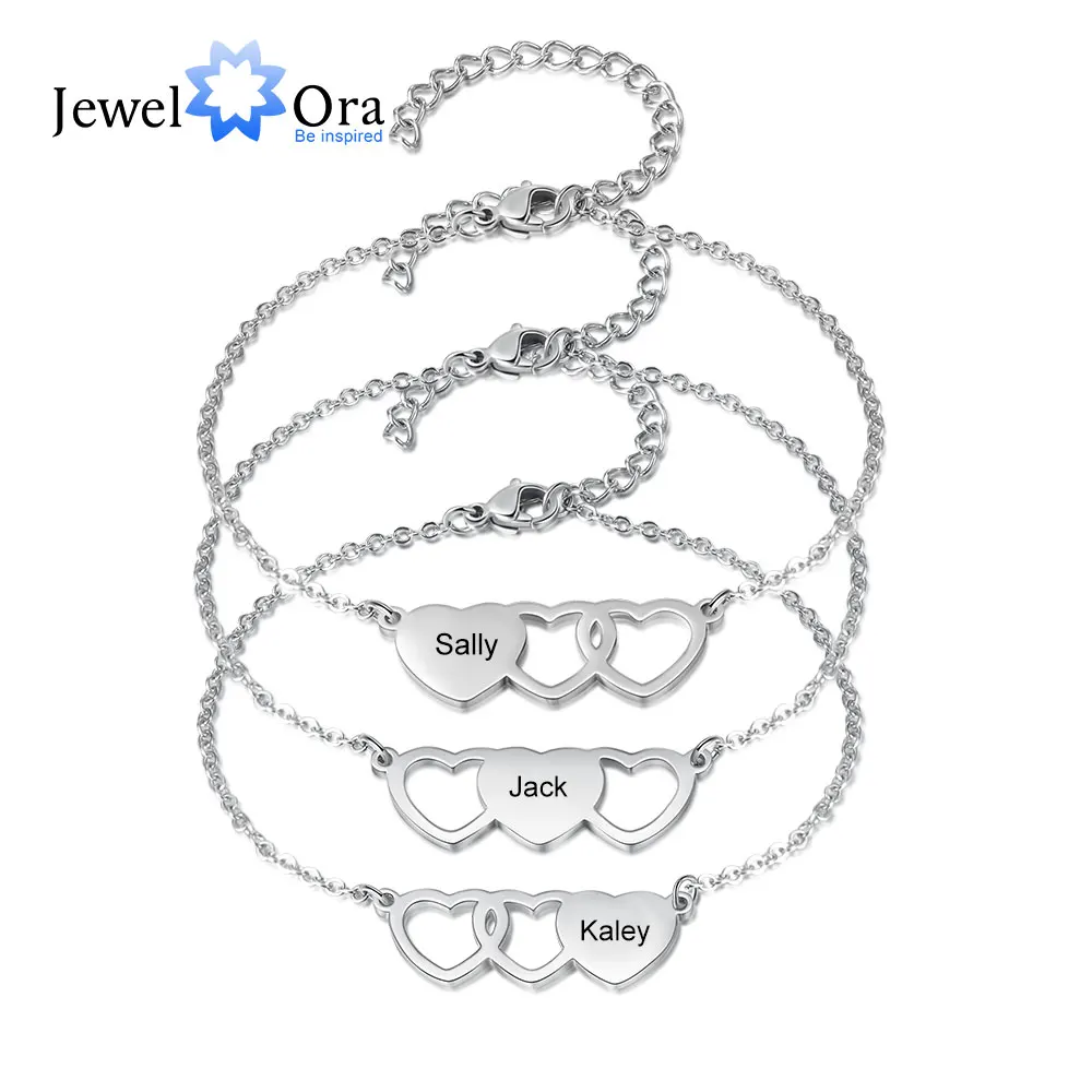 Браслеты женские с именем гравировкой сердца | Украшения и аксессуары