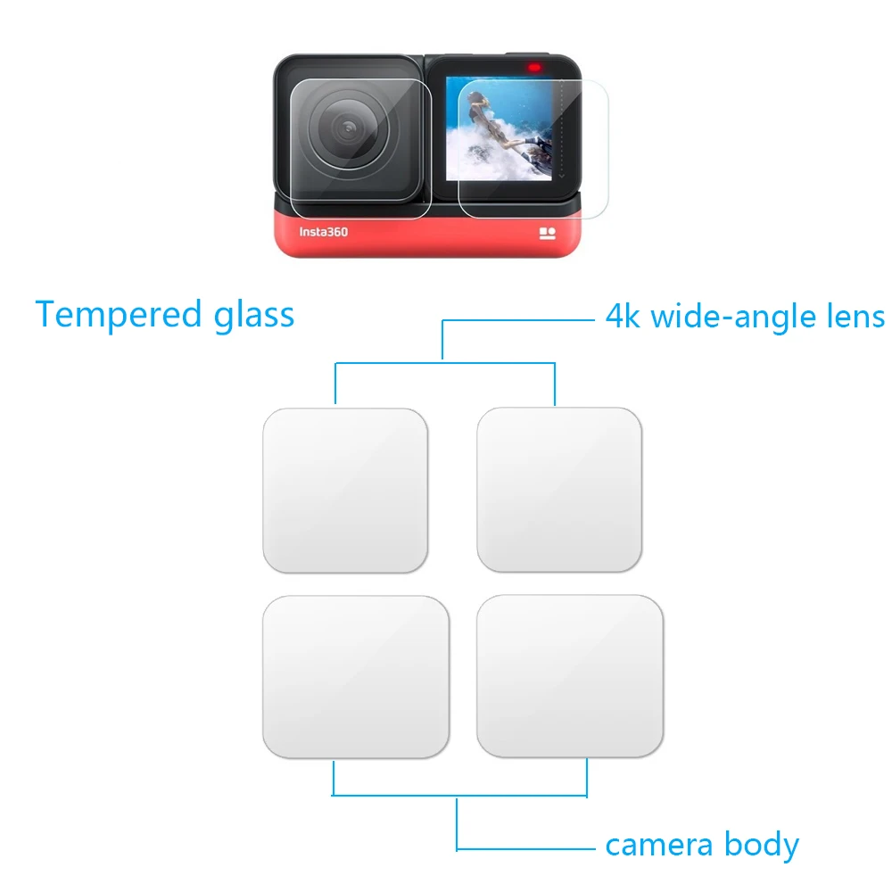 Insta360 ONE R 5 7 K 360 4K широкоугольная видеокамера невидимый чехол для селфи сумка insta one