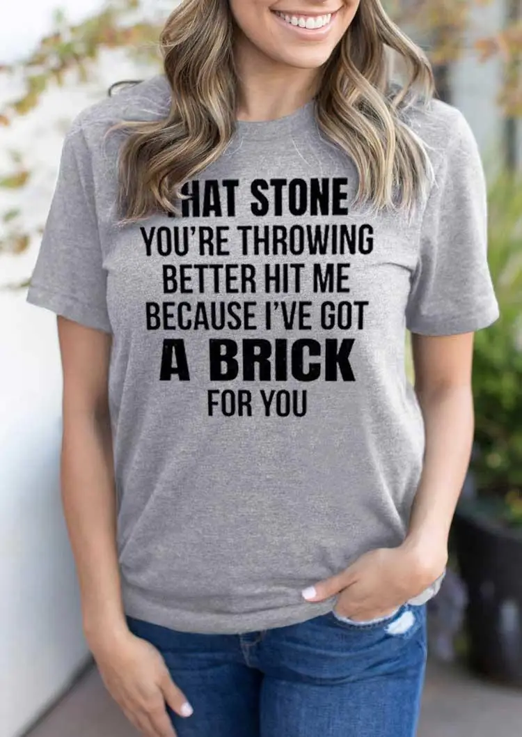 Симпатичная футболка с надписью Better Hit Me из 100% хлопка | Женская одежда