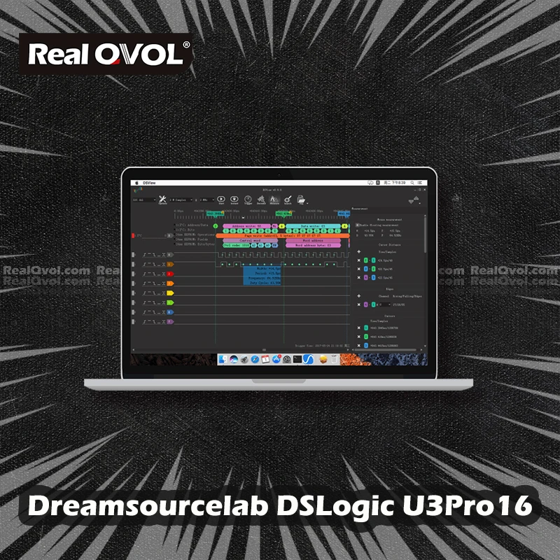 Логический анализатор RealQvol DSLogic U3Pro16 USB частота дискретизации 1 ГГц 2 Гбит памяти
