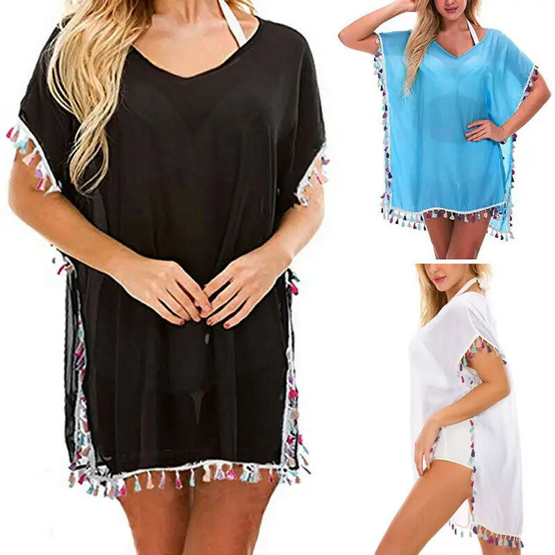 Женский купальник-бикини с v-образным вырезом Раздельный купальник кисточками