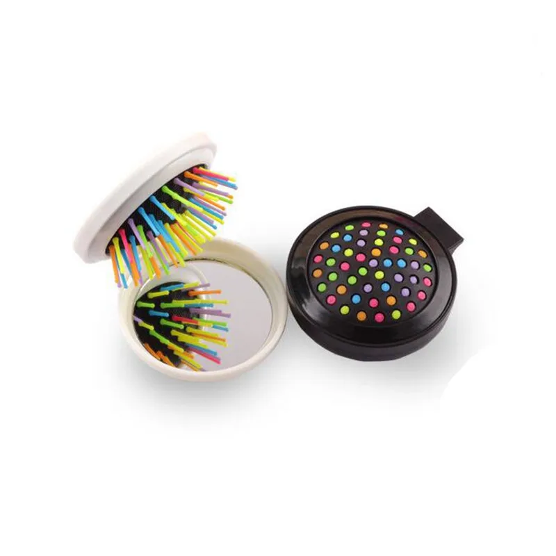 1 шт. щетка для волос портативная Мини Складная Расческа девочек массажная