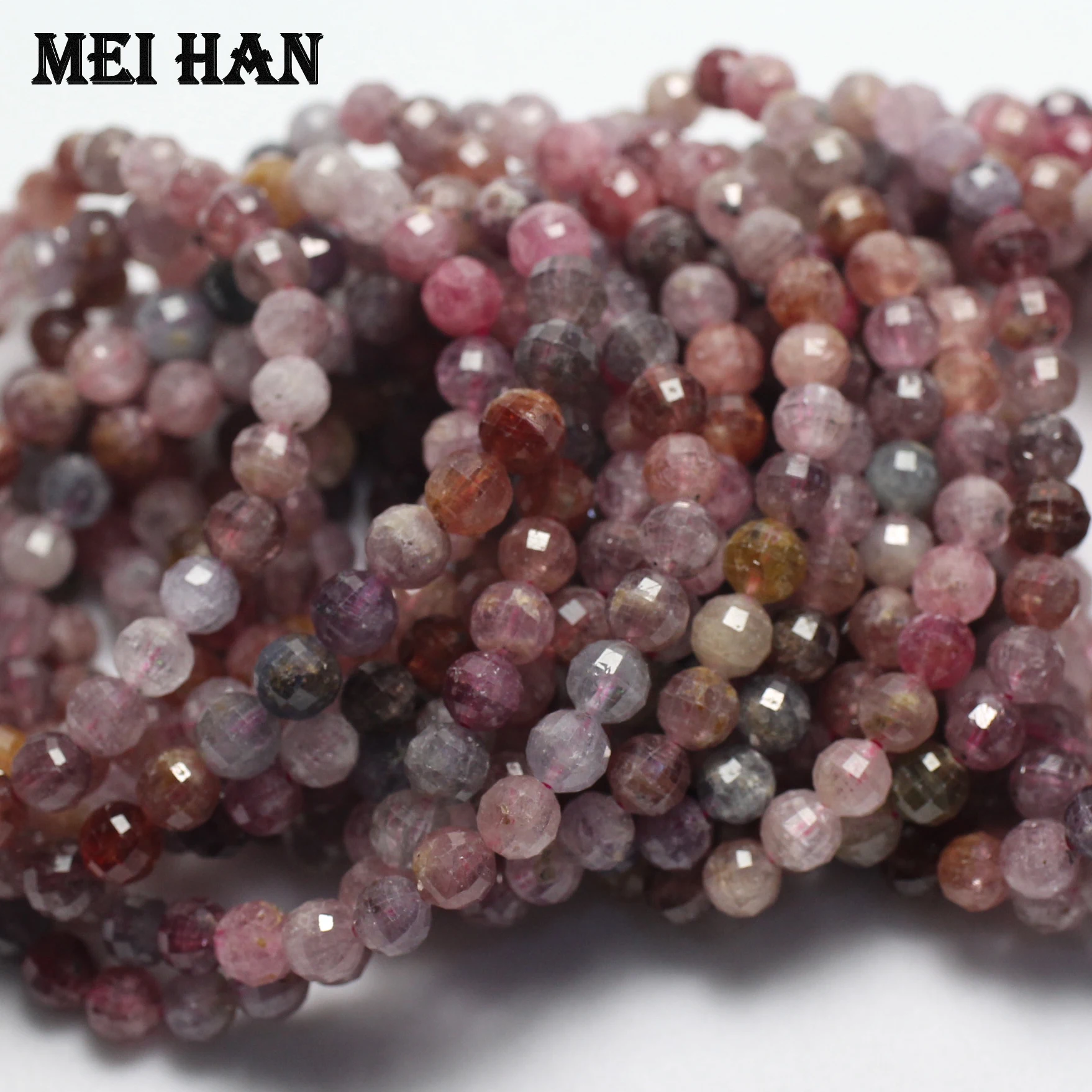 Натуральные (2 браслета/набор) Редкие удивительные красочные шпинель 6-6 8 мм