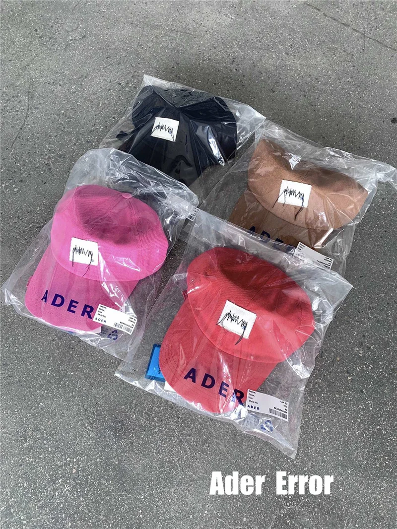 

Patch Tassel logo ADER ERROR Baseball Caps Men Women Adererror Hats 1:1 High Quality Casual Black Ader Hats