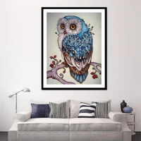 owl full square 5d diamond painting embroidery animals cross stitch rhinestone home decor