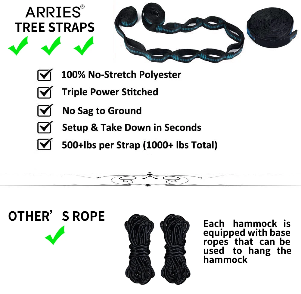 Портативная мебель для выживания сада улицы отдыха сна путешествий двойная