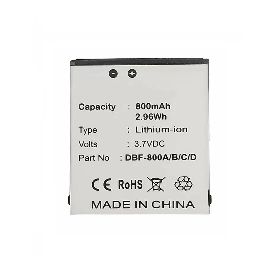 

3.7V 800mAh Li-ion Battery Suitable for Doro PhoneEasy 626 520 606 mobile phone battery Rechargeable Replacement DBF-800A