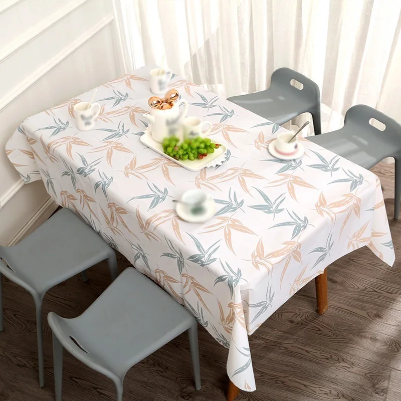 

Waterproof PVC Table Cloth Oil-proof Disposable Tablecloth Plastic Cloth Art Small Fresh Table Cloth Cover Table Decoration