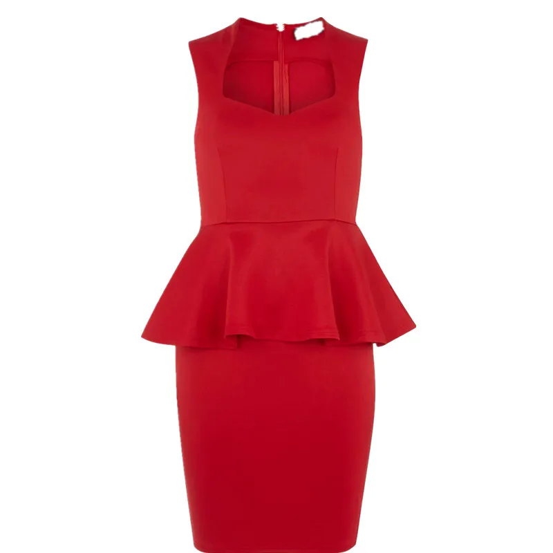 

Women Summer New Fashion Sexy Bodycon Ruffle Dress OL Office Work Wear Mini Casual Patchwork Dresses