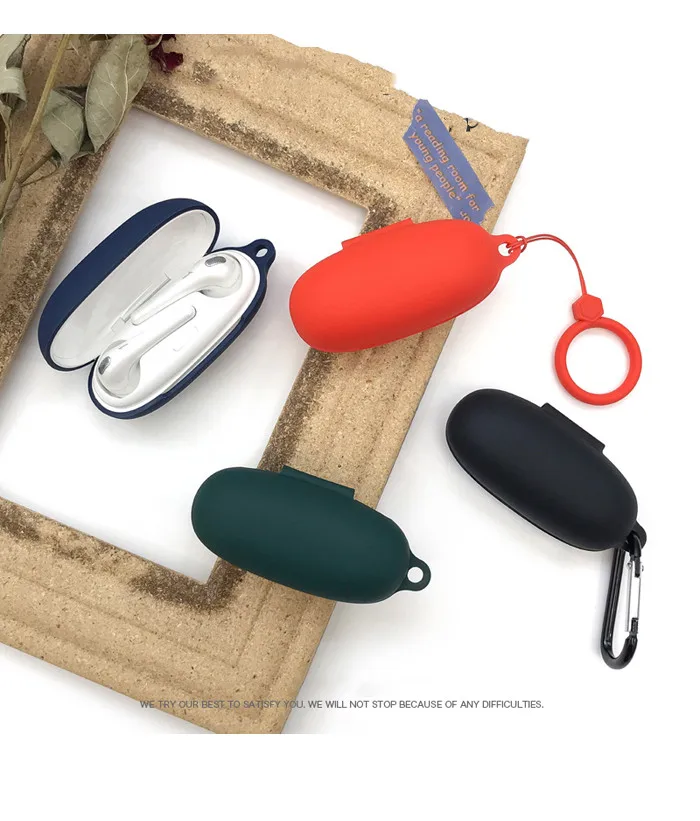 

New Soft Washable Dust-proof Protective Cover Silicone Case for 1MORE ComfoBuds ESS3001T Wireless Earphone Case With Hook