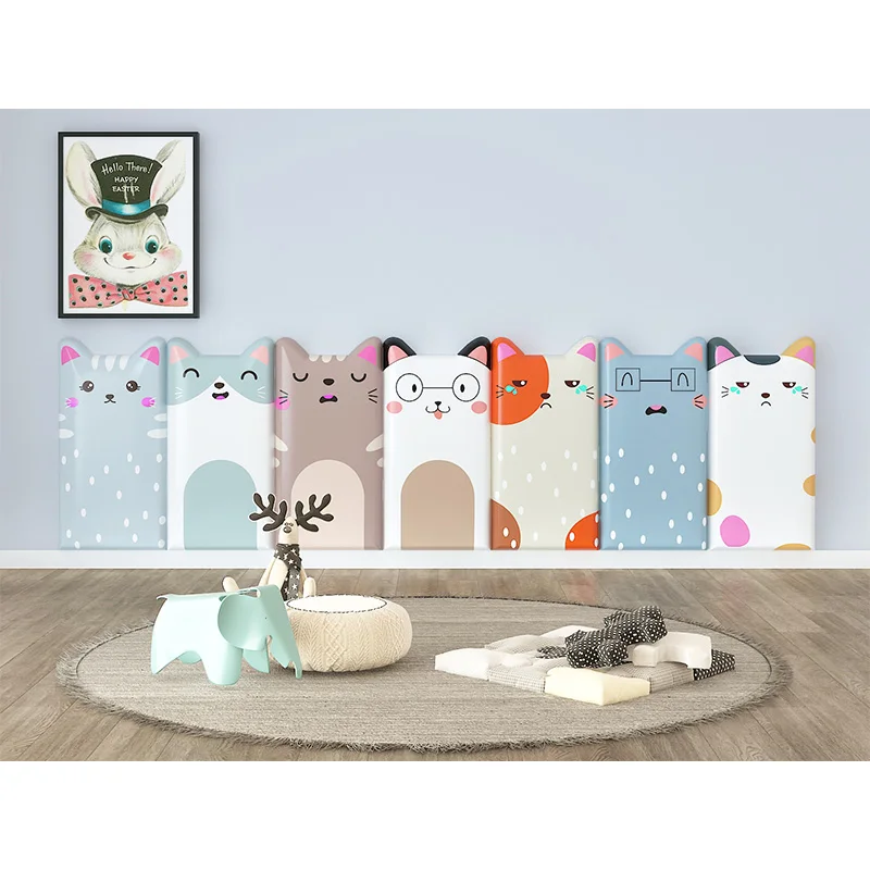 

Early education children's wallpaper soft pack wall stickers wall mat wall decoration background wall self-adhesive