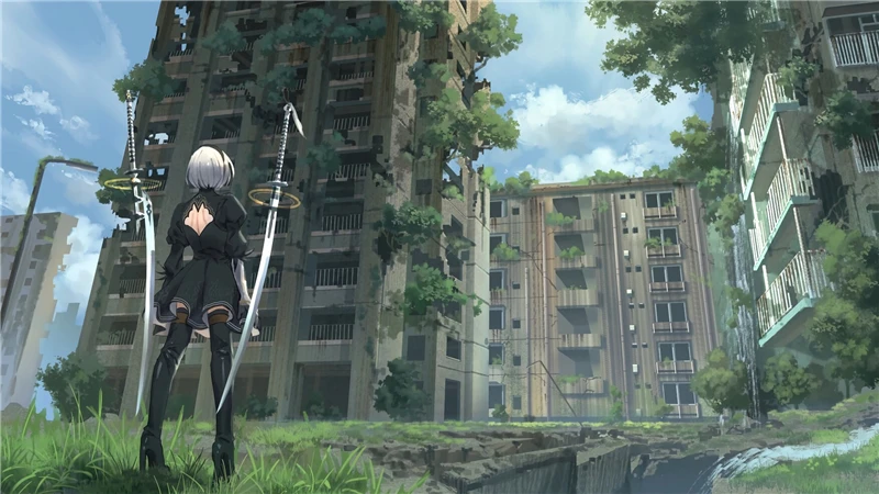Художественный принт NieR Automata печать 2B плакат Постер YoRHa на холсте картина