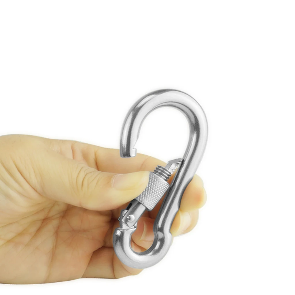 

Screwgate Carabiner Climbing Caving Scaffolding Harness Swing 500kg