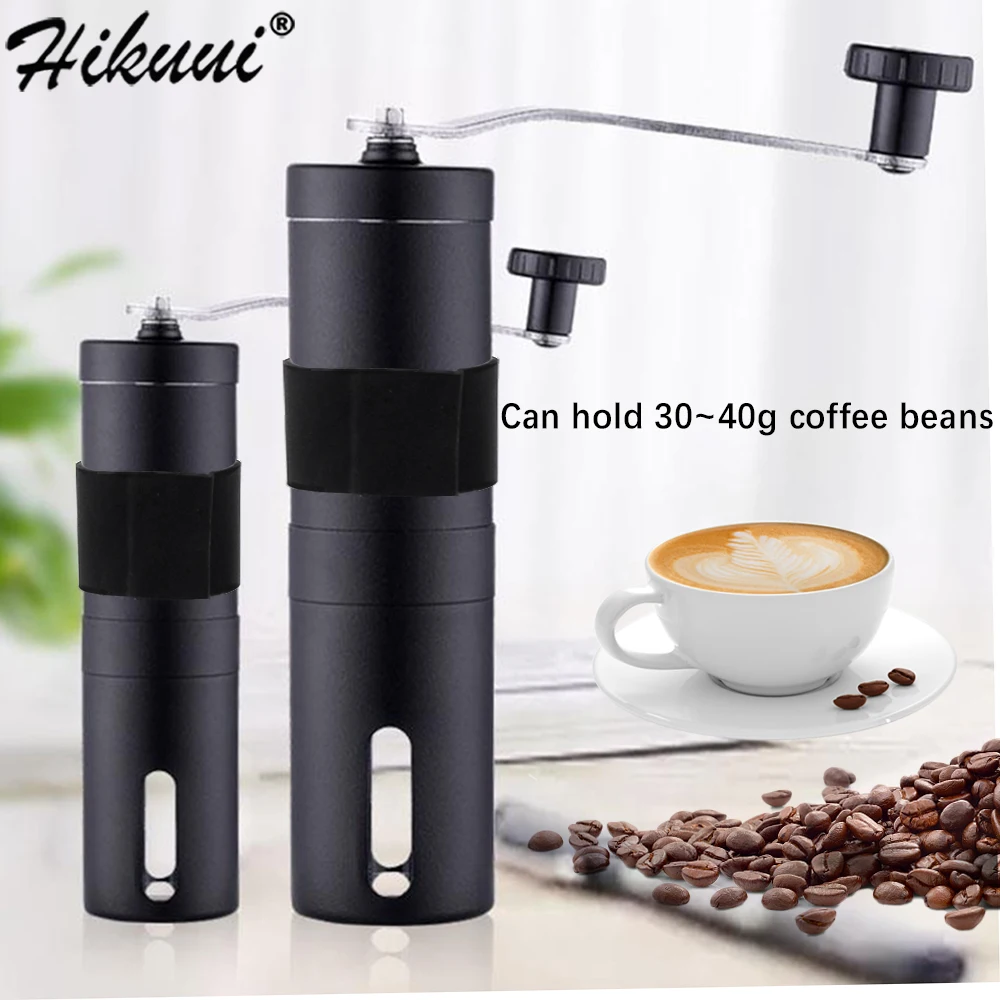 Кофемолка HIKUUI ручная с керамическим сердечником и ручкой из нержавеющей