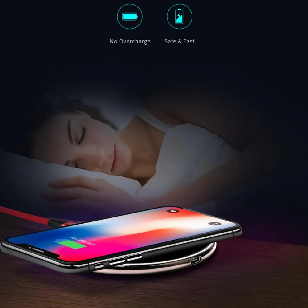 Беспроводное зарядное устройство AWEI W3 быстрая зарядка для iPhone 11 Xs Max X XR 8 Plus 10 Вт