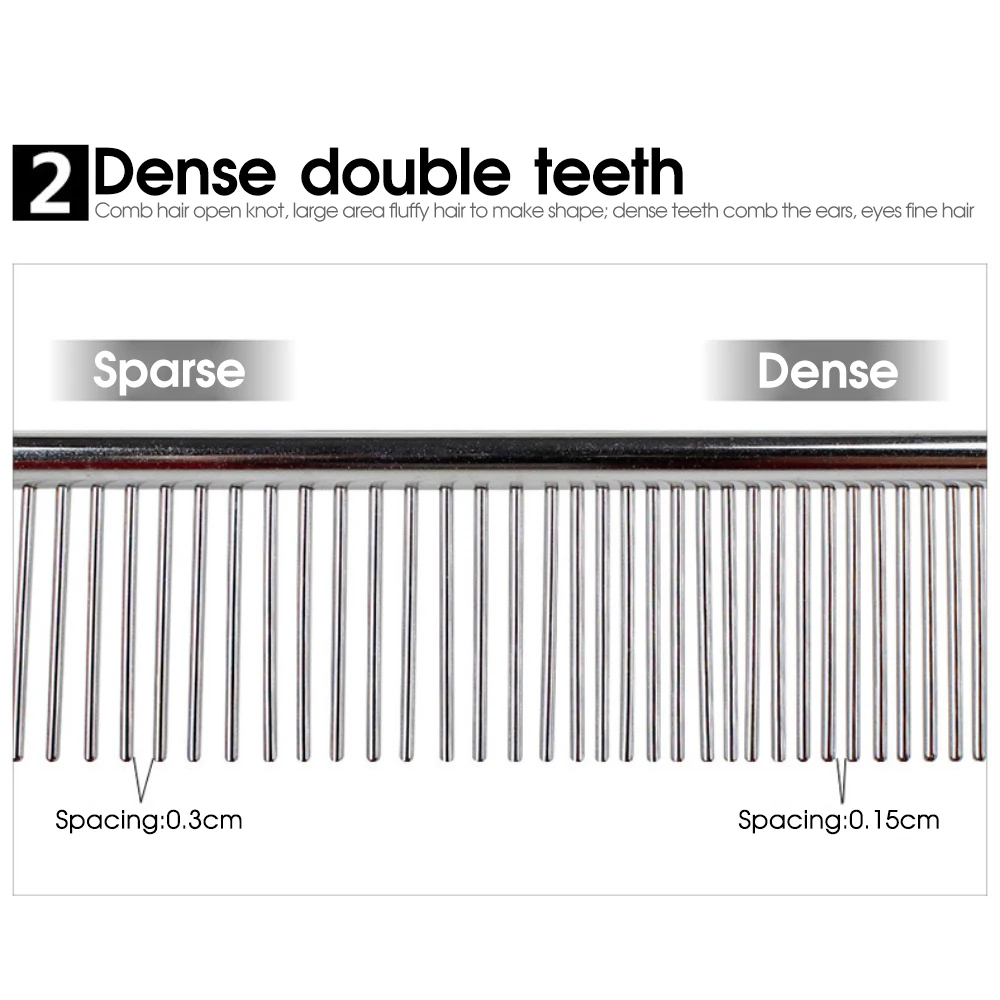 Нержавеющая сталь собака гребень длинные густые волосы мех щетка для удаления