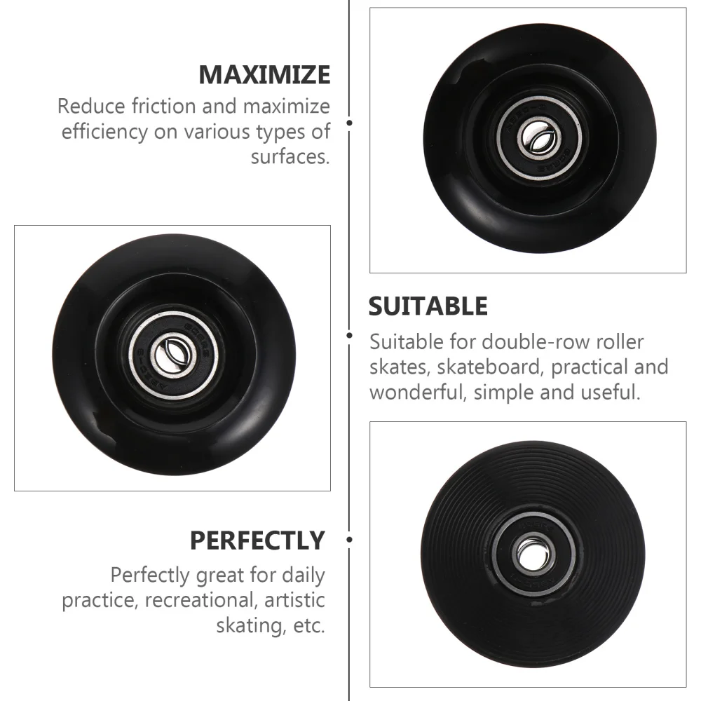 

1 Set Roller Skating Wheels Practical Skating Wheels High Elastic Wheels