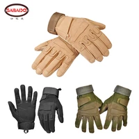 leather cotton hiking motorcycle half finger hunting military tactical gloves