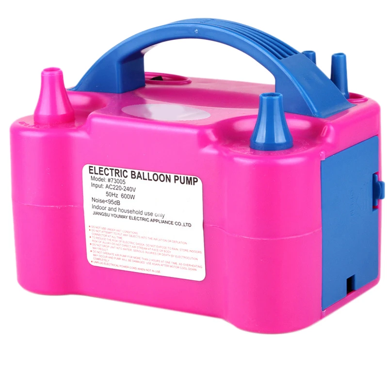 Мини модный портативный Электрический воздушный шар насос надувной двойной