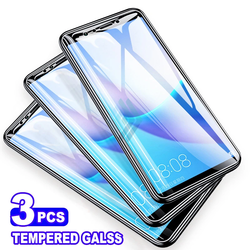 Закаленное стекло с полным покрытием для Huawei P Smart Z Plus Nova 5 5i 6 5T Y6 Y7 Y9 Prime Pro Защитное