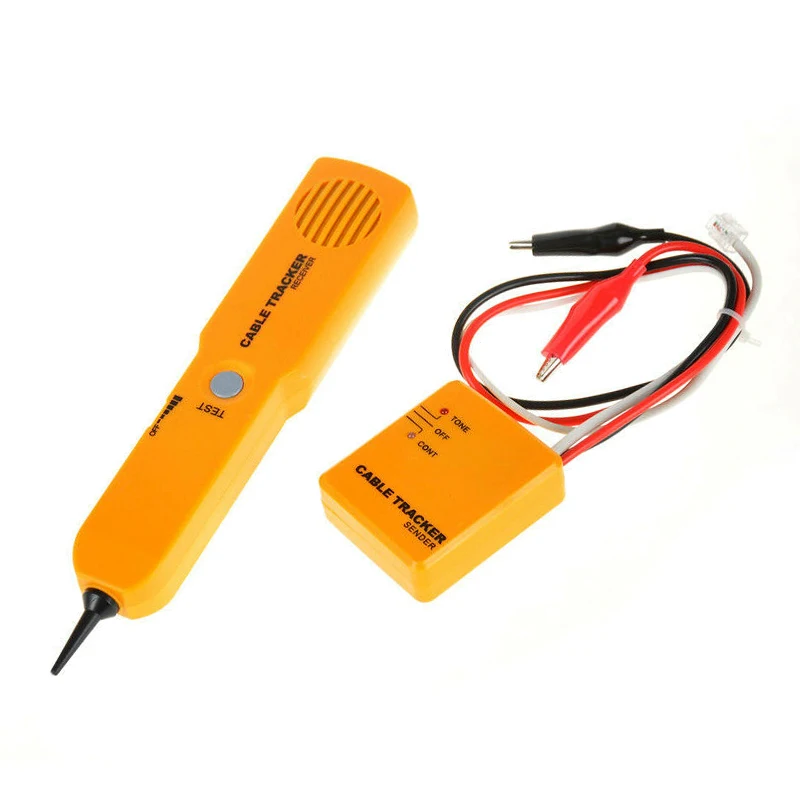 handheld telephone cable tracker phone wire detector line cord tester tool kit tone tracer receiver detector networking tools free global shipping