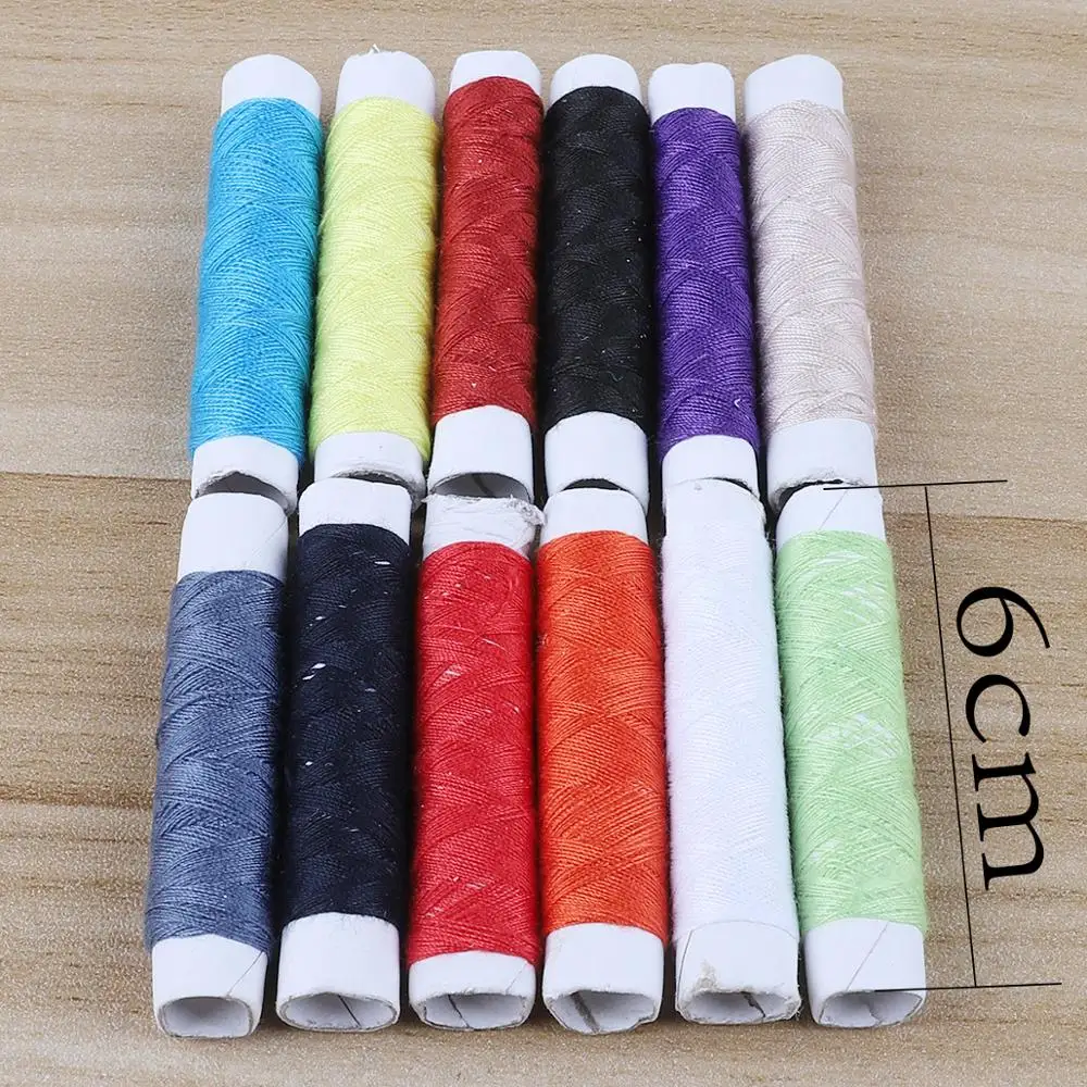 12 шт. прочные катушки для швейных ниток из полиэстера|Нитки пряжи| |