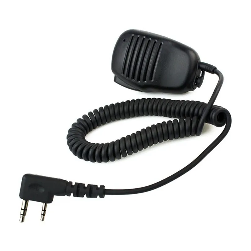 

2-контактный Мини-Динамик PTT, микрофон для BAOFENG Kenwood Walkie Talkie BAOFENG, стандартная двухсторонняя радиосвязь