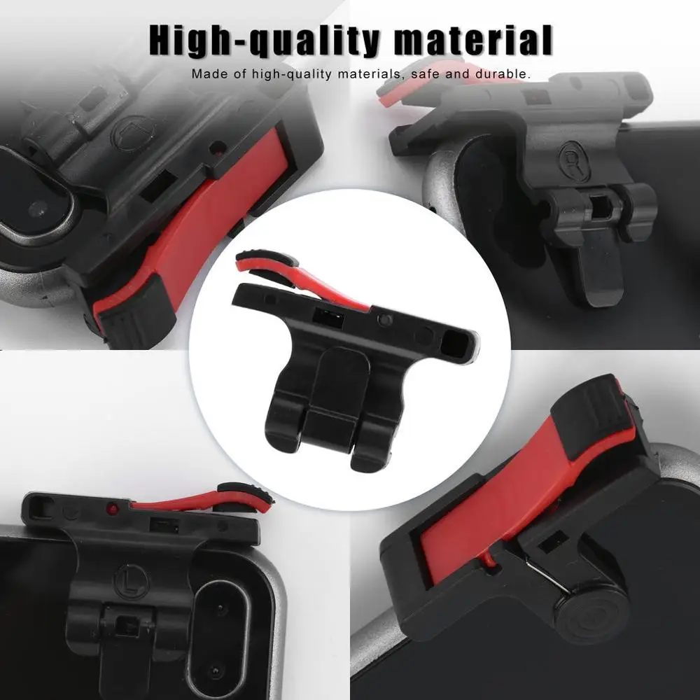 

2Pcs D9 Gamepad Trigger Moible Grip Pad Controller Sensitive Aim Shooting Game Artifact Hand Tour Assist Gaming Accessories