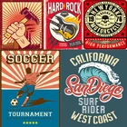 Фотография на холсте, настенный постер с изображением футбола и музыки, для гостиной, украшение для дома