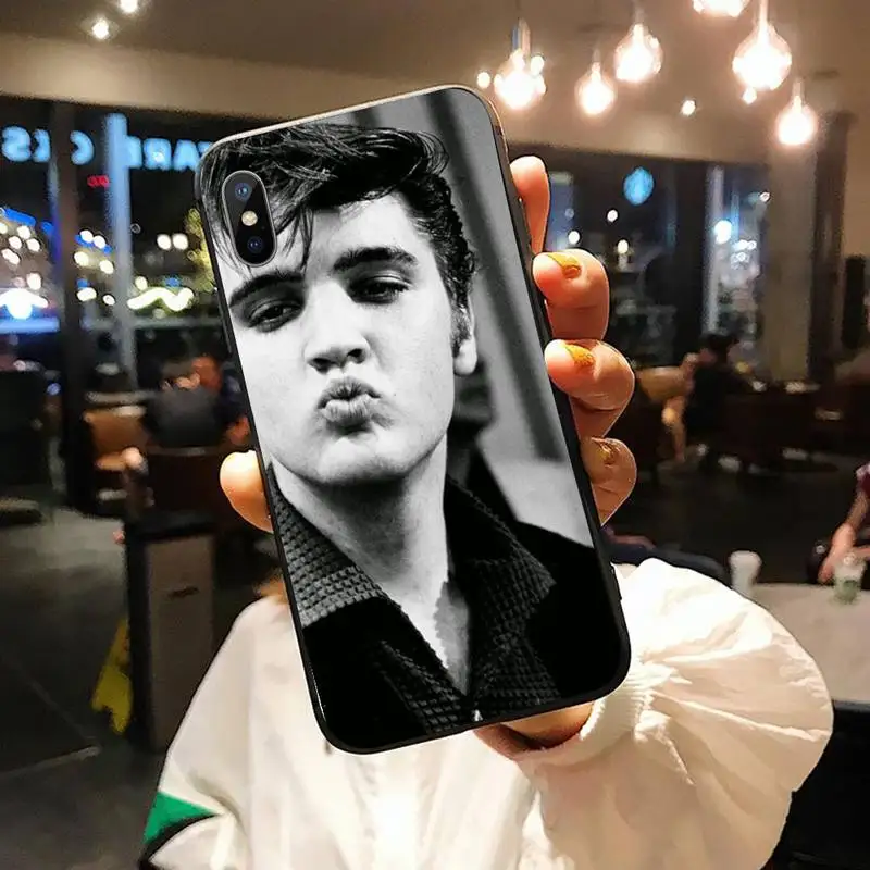 

Singer Elvis Presley Kiss shell Phone Case for iPhone 11 12 pro XS MAX 8 7 6 6S Plus X 5S SE 2020 XR