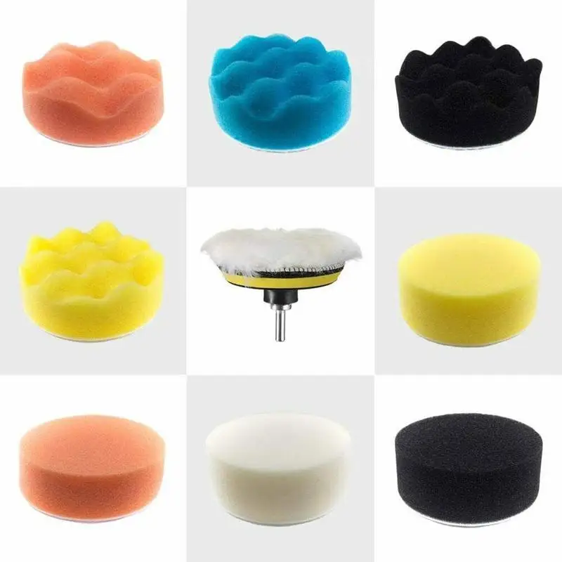 

8 7-Inch Sponge Polishing and Waxing Pad Kit, Good For Automobile Sponge Polishing Quality, Polishing Used Automobile Wax T Y1G0