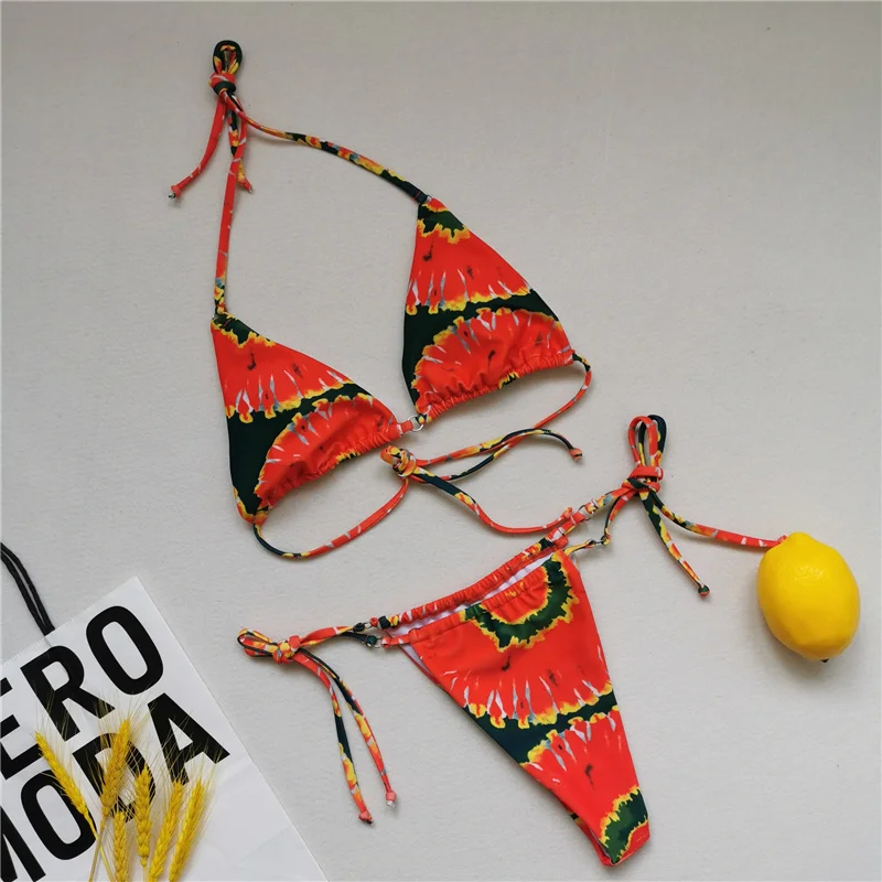 

Sexy Women Bikini 2021 Swimsuit Halter Push Up Swimsuit Ladies Brazilian Summer Beach Wear Swimming Suit Bikini For Female