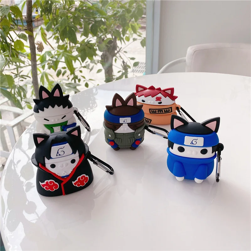 

Protective High Quality Cover For Apple Airpods 1 2 Pro Wireless Charging Box Silicone Case Model Of Cartoon Anime Character