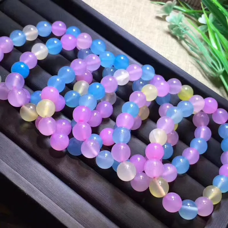 Морган агат розовые нефритовые бусины искусственный кристалл конфетных цветов