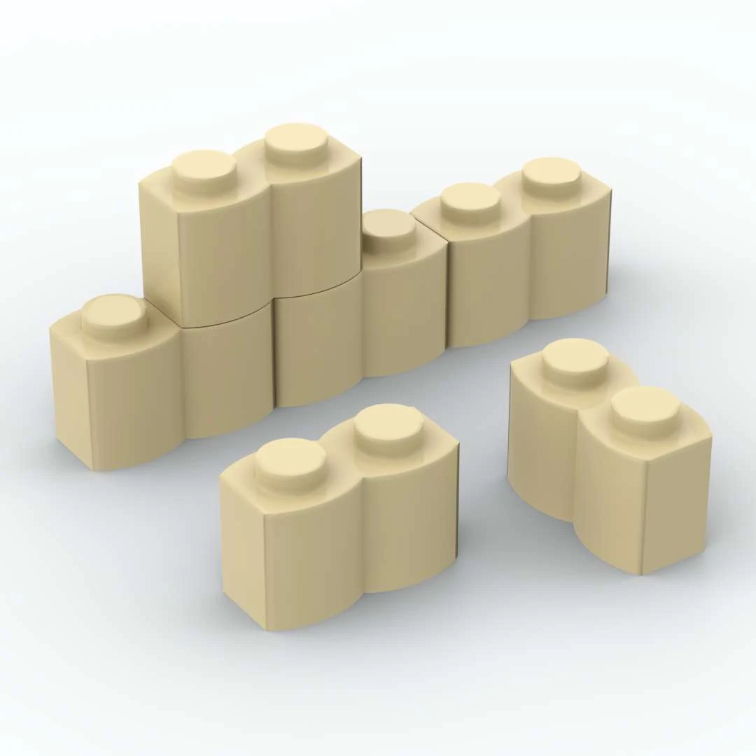 

140 шт./лот игрушечные кирпичи MOC, модифицированные 1x2 деревянные заборы, Обучающие креативные пластиковые игрушки для детей, совместимые с ...