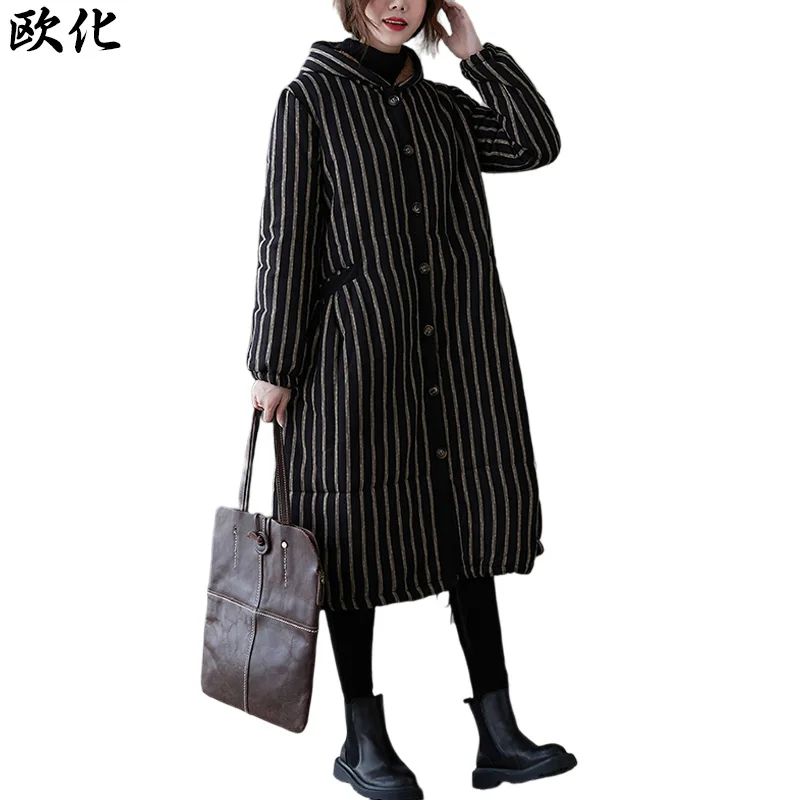 Флисовая теплая Женская куртка размера плюс, зимнее пальто 2020, новая кашемировая стеганая длинная куртка с капюшоном, Женская парка, одежда