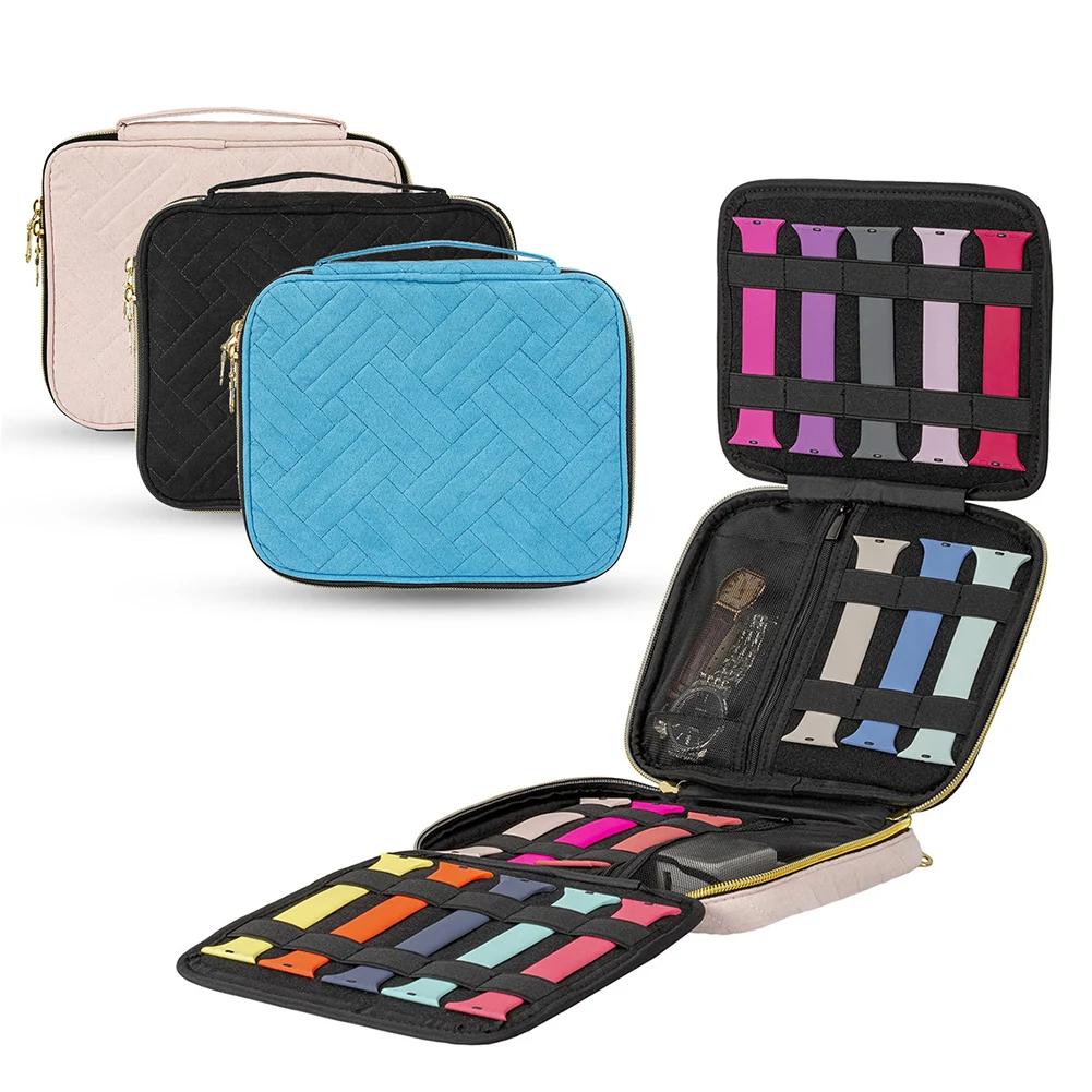 

Портативный ремешок для смарт-часов, сумка для хранения для Apple Watch, многофункциональный держатель ремешка для часов, уличный дорожный Орган...