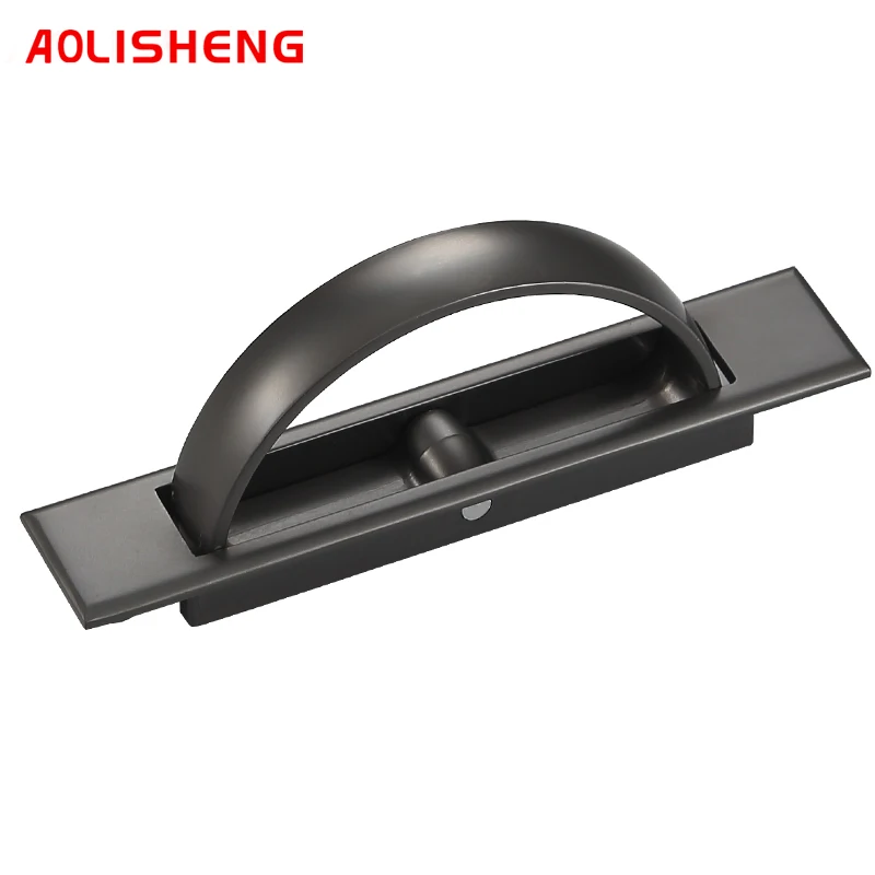 

AOLISHENG Swivel Tatami Half-Round Pull Ring Simple Invisible Equipment Recessed Hidden Drawer Door Handle