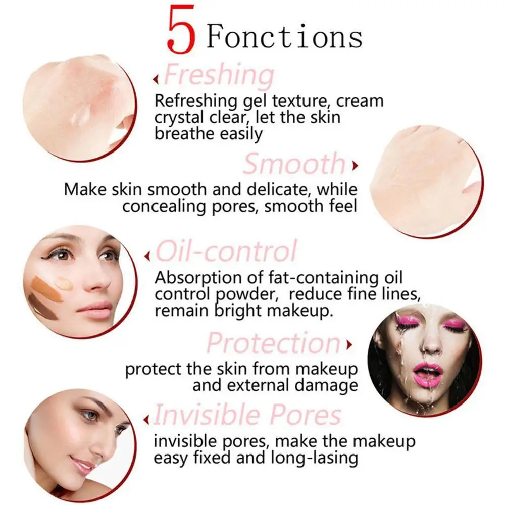 SACE LADY Face натуральная матовая основа для макияжа невидимые поры удлиняют