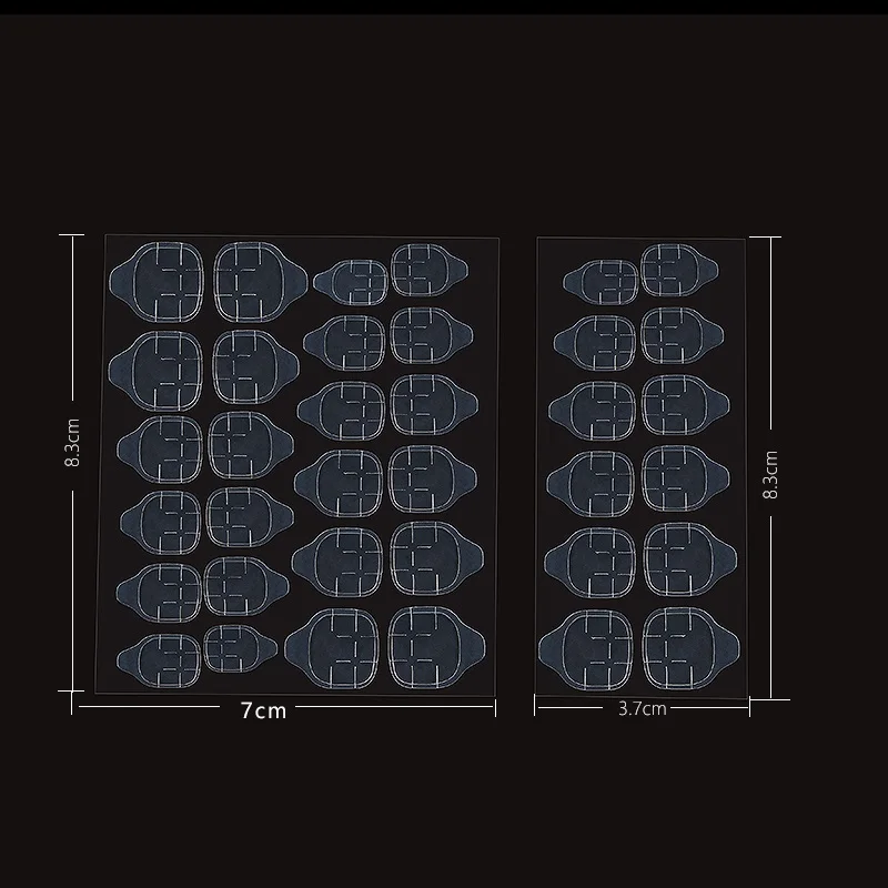 5Sheet-10Sheet прозрачный двусторонний клей наклейки с лентами накладные ногти для