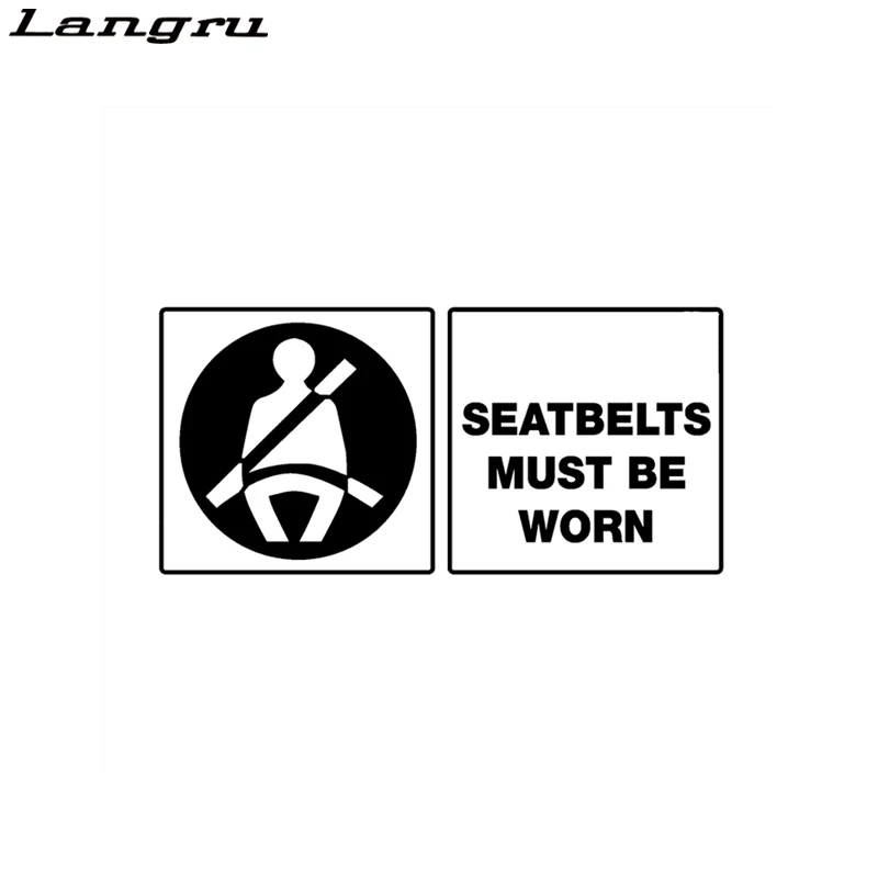 Ремни безопасности Langru необходимо носить Предупреждение ющий знак графическое
