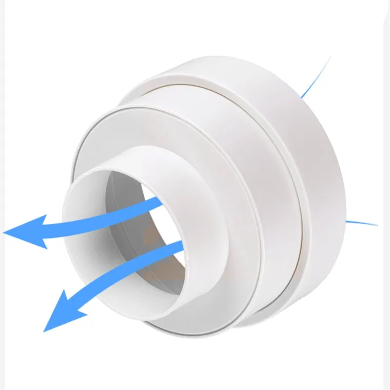 Пластиковый фитинг для соединения труб прямой Редуктор воздуховода расширитель
