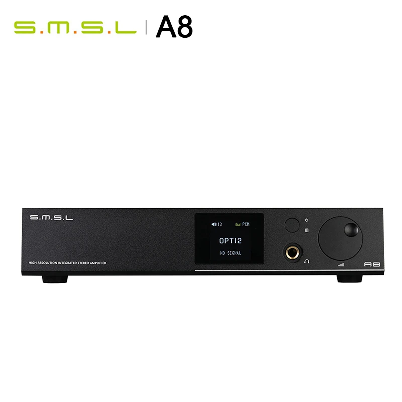 SMSL A8 Hi-Res HIFI усилитель для наушников DAC декодер XMOS решение ICEpower 125Wx2 модуль AK4490 поддерживает PCM