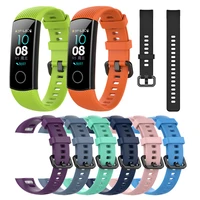 for honor band 4 strap silicone colorful sports bracelet strap with buckle wrist strap for amoled huawei honor band 4 correa