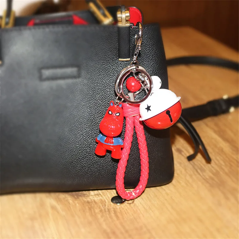 Cartoon Cute Keychain Creative Hero Character Pet Car Key Chain Student Gift Generation Hairbag Pendant Boyfriend Gifts | Украшения и