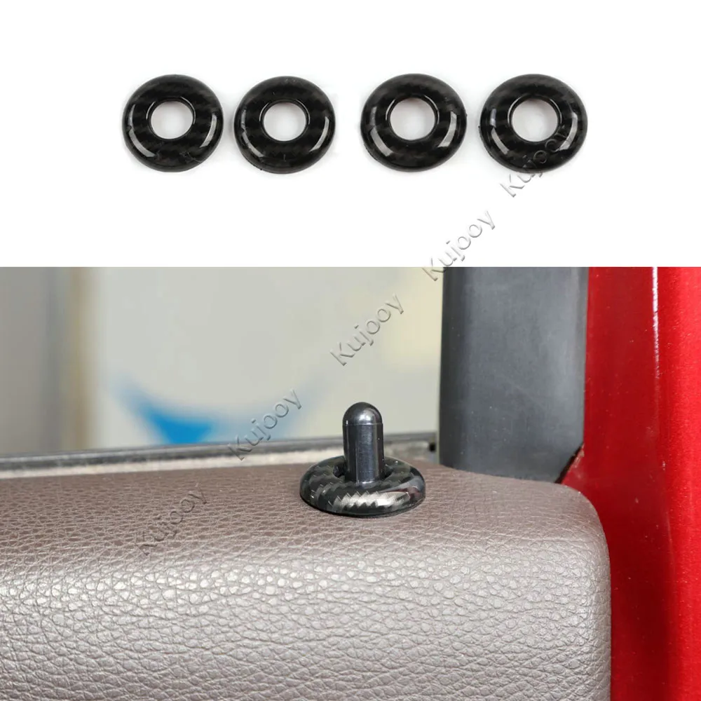 

ABS Door Bolt Pin Bezel Cover Decor Trim For Ford F150 2015+ Car Styling Accessories