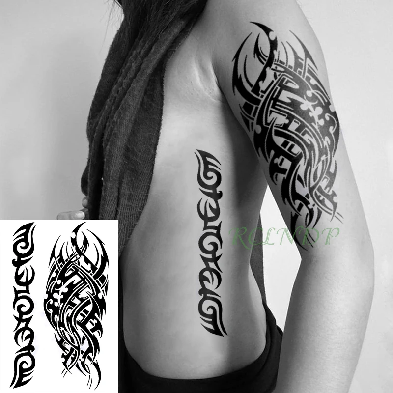 

Waterproof Temporary Tattoo Sticker Tribal totem fake tatto flash tatoo tatouage Stickers foot hand arm leg for girl women men